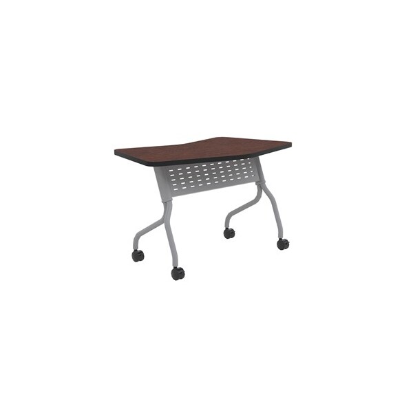 Safco Rectangle Sync Transition Table, Regal Mahogany, 60 W, 24 L, 29.5 H, Laminate Top Top, Anthracite - SYT24TRMH