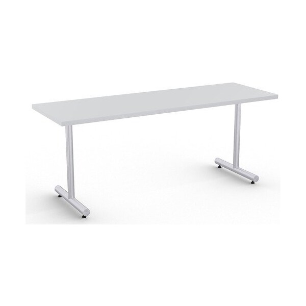 Special-T Table, Metallic Sand Base, 24inWx72inLx29inH, Light Gray - SCTKING2472SLG