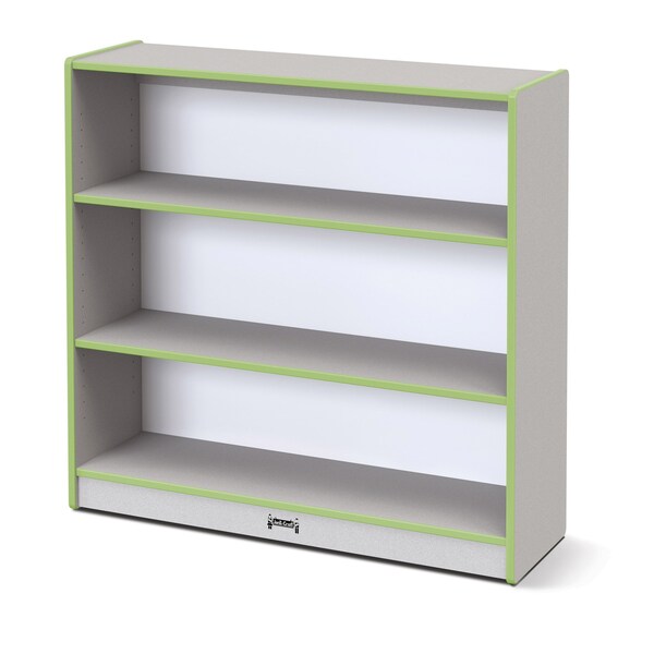 Jonti-Craft Rainbow Accents Short Bookcase, Key Lime Green - 0970JC130