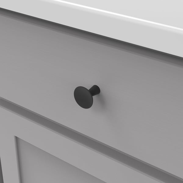 Hickory Hardware Maven Collection Knob 1-1/4 Inch Diameter Matte Black Finish - H078776MB