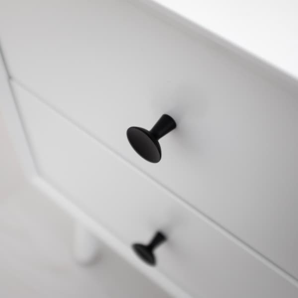 Hickory Hardware Maven Collection Knob 1-1/4 Inch Diameter Matte Black Finish - H078776MB