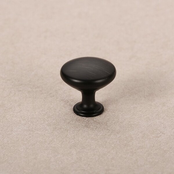 Sapphire Alpha Series 1 in. Modern Oil Rubbed Bronze Round Cabinet Knob (20-Pack) - SP-1145-K-ORB-20