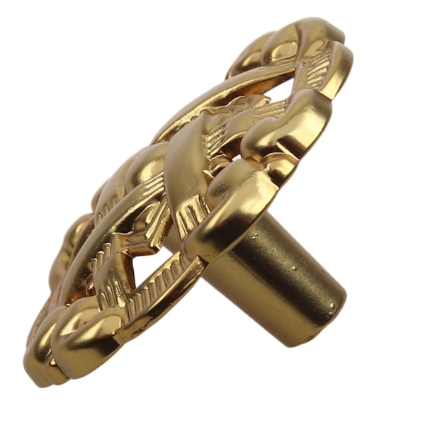 Gliderite Hardware 1-3/8 in. Brass Gold Celtic Cabinet Knob, 10PK - 5745-BG-10