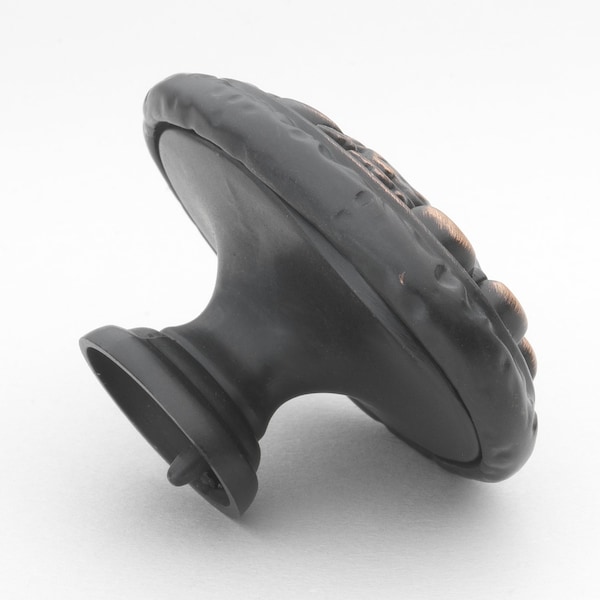 Gliderite Hardware 2 in. Oil Rubbed Bronze Ornate Oval Cabinet Knob, 25PK - 5710-ORB-25