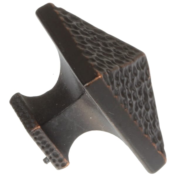 Gliderite Hardware 1-1/8 in. Oil Rubbed Bronze Hammered Cabinet Knob, 5PK - 5432-ORB-5