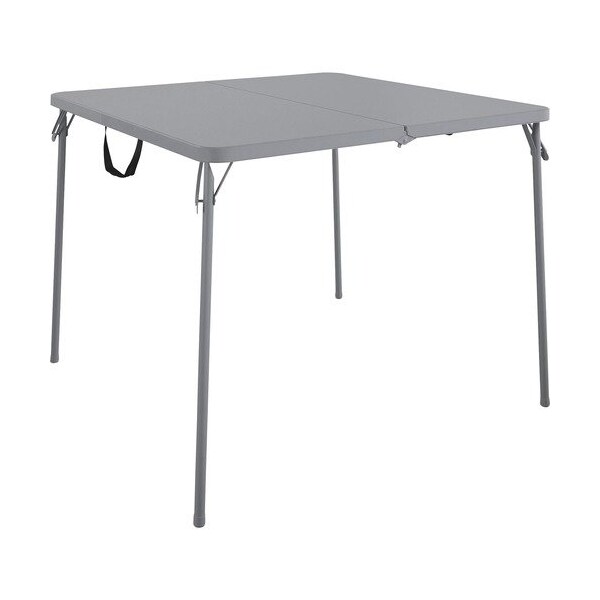 Cosco Home And Office Products Table, Card, Fold in Half, 38-1/2inWx38-1/2inLx29-1/2inH, Gray - CSC14036GRY1E