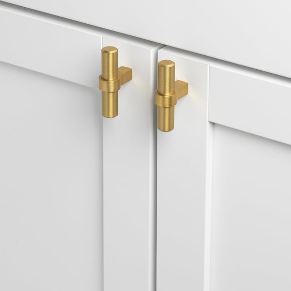 Gliderite Hardware 2-1/4 in. Satin Gold Solid Steel Cabinet T-Knob - 4002-T-SG - 4002-T-SG-1