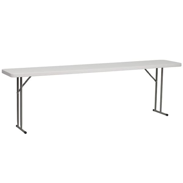 Atlas Commercial Products Titan Series 18Wx96L Granite White Plastic Folding Training Table - PFT23-1896