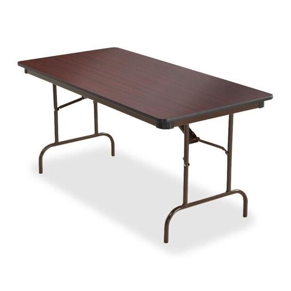 Iceberg Iceberg ICE55214 30 x 60 in. Iceberg Premium Wood Laminate Folding Table; Mahogany - ICE55214
