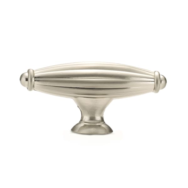 Richelieu 2 9/16 in. X 25/32 in. (65 mm x 20 mm) Brushed Nickel Traditional Metal Cabinet Knob - BP8061865195