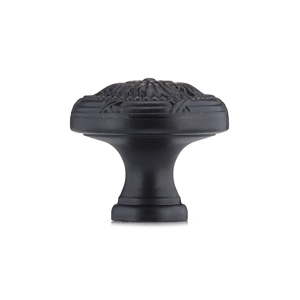 Richelieu 1 1/4 in (32 mm) Brushed Oil-Rubbed Bronze Traditional Metal Cabinet Knob - BP82465BORB