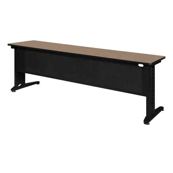 Regency Fusion Seminar Training Table, 84 in W, 24 in L, Noble Oak - MFTT8424NO