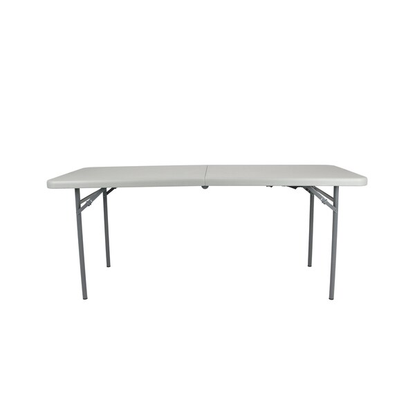 National Public Seating 30 in W, 6 ft. L, Plastic Top, Speckled Grey - CMFIH3072