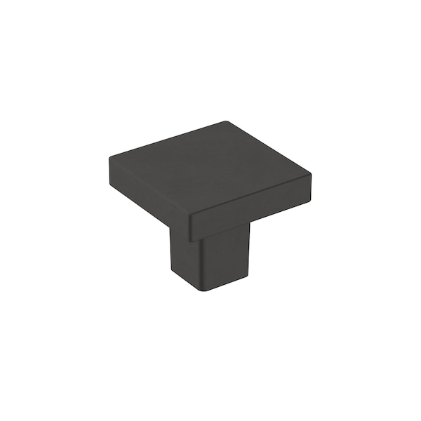 Amerock Monument 1-3/16 in 30 mm Length Matte Black Cabinet Knob - BP36905FB