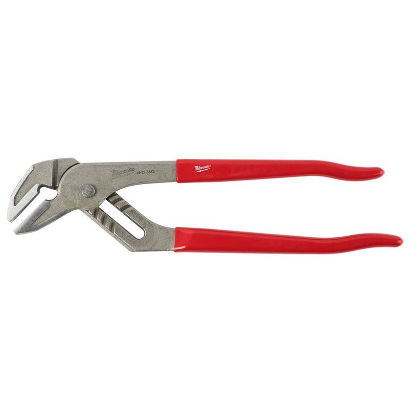 Milwaukee 12 pulgadas Pinzas de lengüeta y ranura de mandíbula suave con agarre recubierto - 48-22-6552