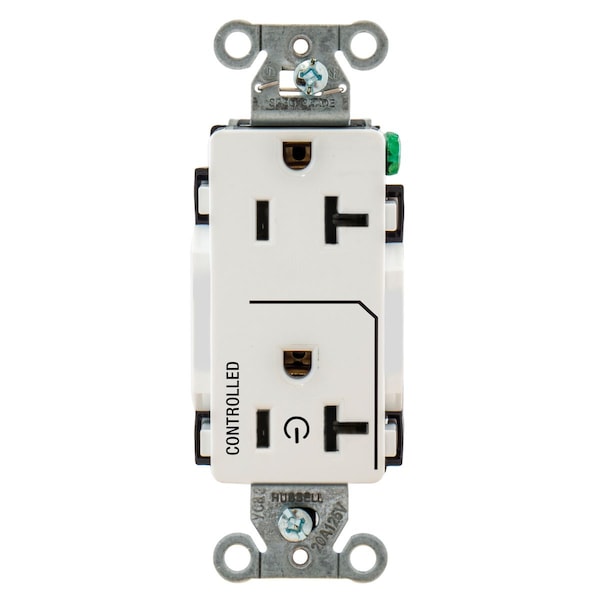Receptáculos de construcción/comerciales de Hubbell Wiring Device-Kellems DR20C1WHI - DR20C1WHI