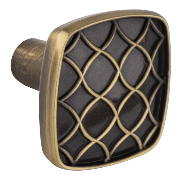 Amerock Contemporary Square Cabinet Knob 1-1/8 in. Diameter Elegant Brass - BP27008EB