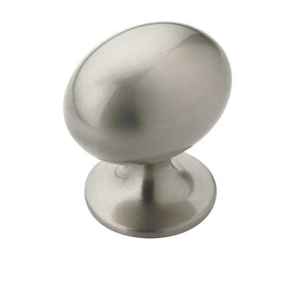 Amerock BP53018G10-10PACK 1-3/8" (35 mm) Value Oversized Cab Knob Satin Nickel - BP53018G10-10PACK