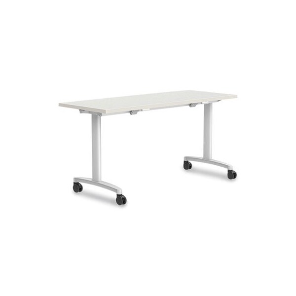 Unionscale WORKPLACE2.0 NESTING TRAINING TABLE, RECTANGULAR, 24 X 29.5 X 60, SILVER MESH - 24393616
