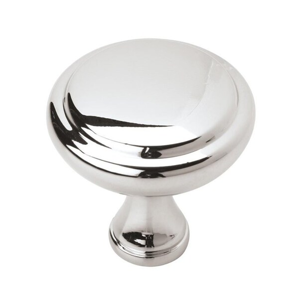 Amerock Arden Series Cabinet Knob, 1-1/4 in Projection, Zinc, Polished Chrome - BP3734026