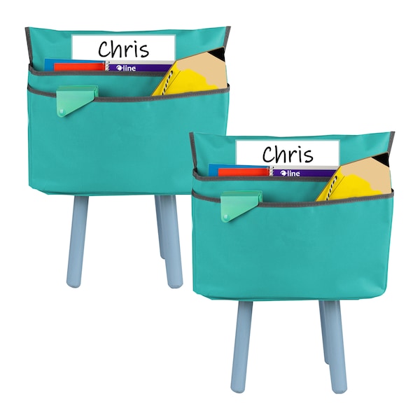 C-Line Products Standard Chair Cubbie, 14in, Seafoam Green, PK2 - 10414