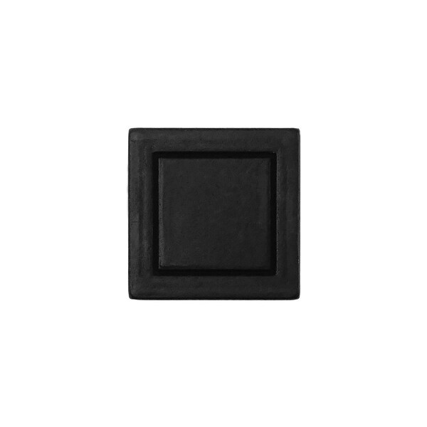 Strategic Brands 7/8in Square Knob - Cosmopolitan - Matte Black - 72820