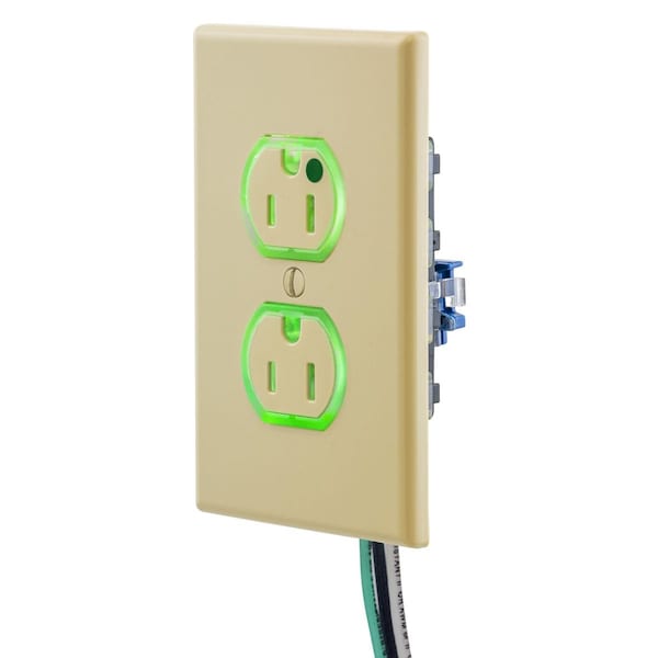 Receptáculo SNAPConnect de grado hospitalario extra resistente de Hubbell - SNAP8200ILTR