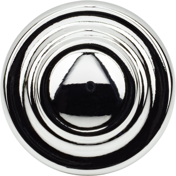 Designperfect 1-5/16 Diameter Round Cabinet Knob, Polished Chrome, 10PK - DPA10R38KPC