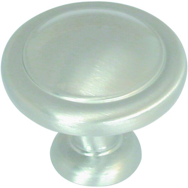 Amerock Cabinet Knob Allison Round 1-1/4in D 1-1/16in Satin Nickel Satin Nickel - BP1387G10