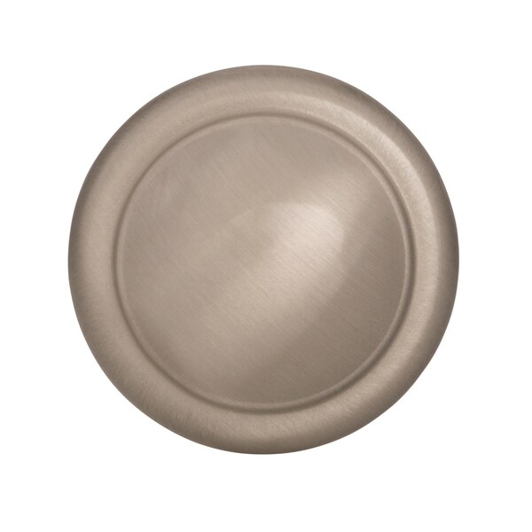 Amerock Cabinet Knob Allison Round 1-1/4in D 1-1/16in Satin Nickel Satin Nickel - BP1387G10