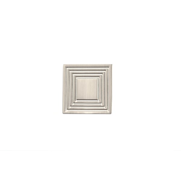 Richelieu 1 3/8 in (35 mm) x 1 3/8 in (35 mm) Brushed Nickel Transitional Cabinet Knob - BP87883535195