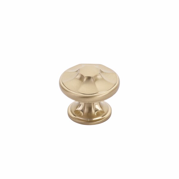 Schaub 1-3/8in Empire Cabinet Knob Signature Satin Brass Finish - 876-SSB
