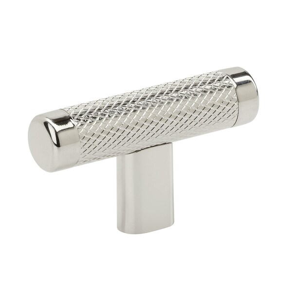 Amerock Bronx 2-5/8 in 67 mm Length Polished Nickel Cabinet Knob - BP36556PN