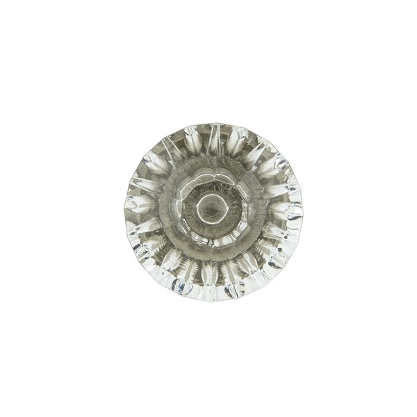 Richelieu 1 1/4 in (32 mm) Clear, Brushed Nickel Eclectic Metal, Acrylic Cabinet Knob - BP1008019511