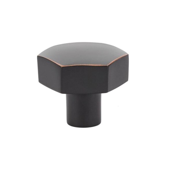 Patioplus 1.5 in. Mod Hex Cabinet Knob, Oil Rubbed Bronze - PA1626221