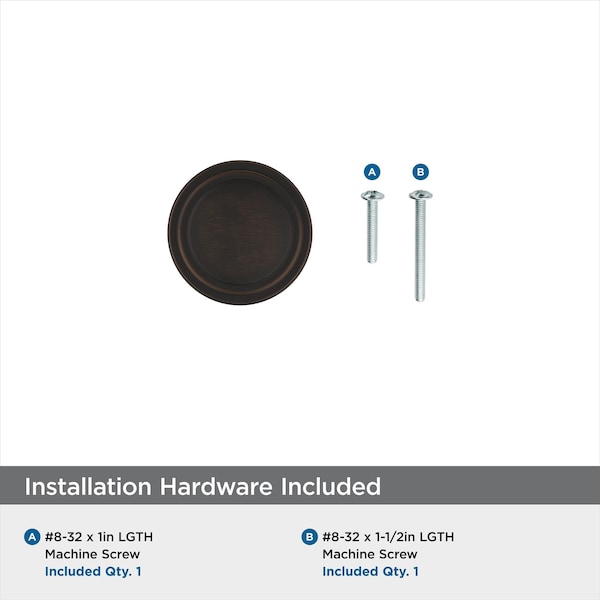 Amerock Winsome 1-1/4 in 32 mm Diameter Oil Rubbed Bronze Cabinet Knob - BP36765ORB