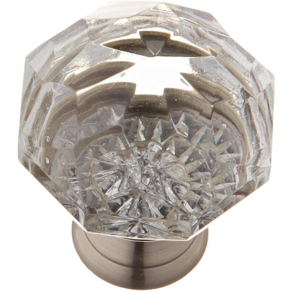Patioplus 1.25 in. Diamond Cabinet Knob, Satin Nickel - PA2054334