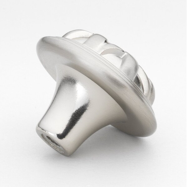 Gliderite Hardware 1-1/4 in. Satin Nickel Braided Cabinet Knob, 25PK - 82115-SN-25
