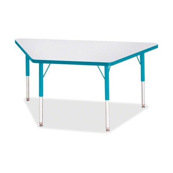 Jonti-Craft TABLE, TRAPEZOID, 24X48, GY/TL - JNT6438JCE005