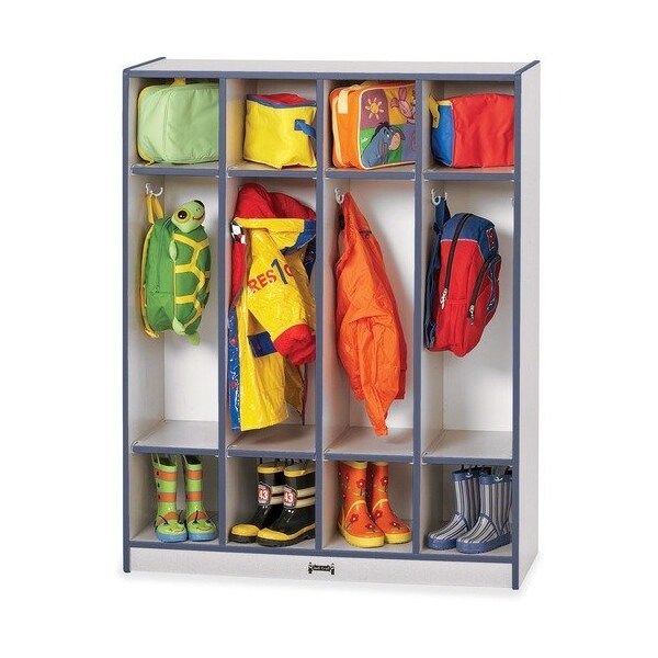Jonti-Craft LOCKER, COAT, 4 SECTION, NY - JNT0268JCWW112