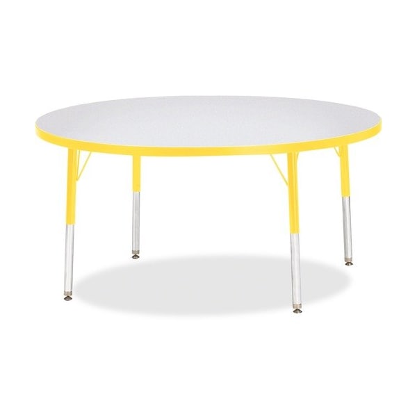 Jonti-Craft TABLE, ACTIVITY, 48inRND, GY/YW - JNT6433JCE007