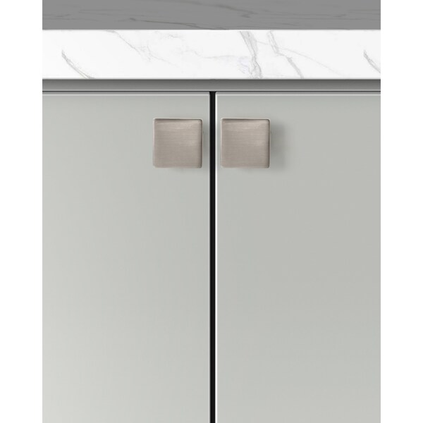 Sapphire Basic Series 1 in. Modern Satin Nickel Cabinet Knob (5-Pack) - SP-1181-K-SN-5