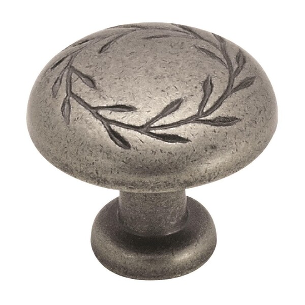 Amerock Nature's Splendor 1-5/16 in 33 mm Diameter Weathered Nickel Cabinet Knob - BP1581WN