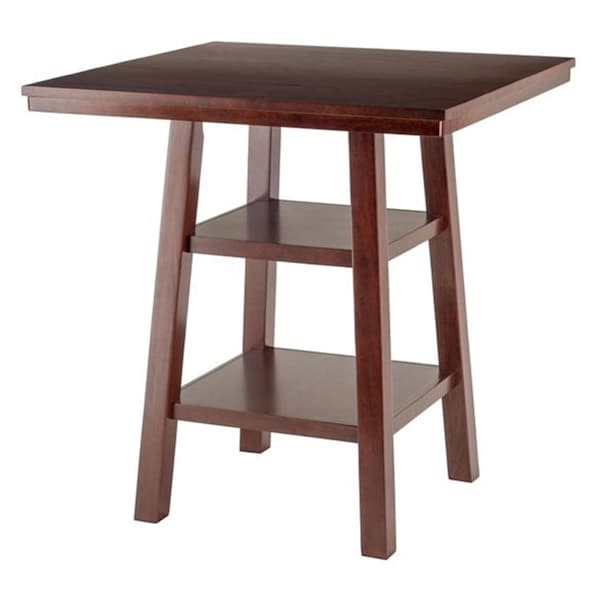 Doba-Bnt Orlando High Table with 2 Shelves, Walnut - SA143837