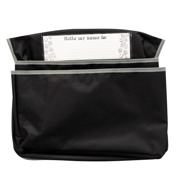 C-Line Products Adjustable Chair Cubbie Organizer, 14 in., Black - 10411