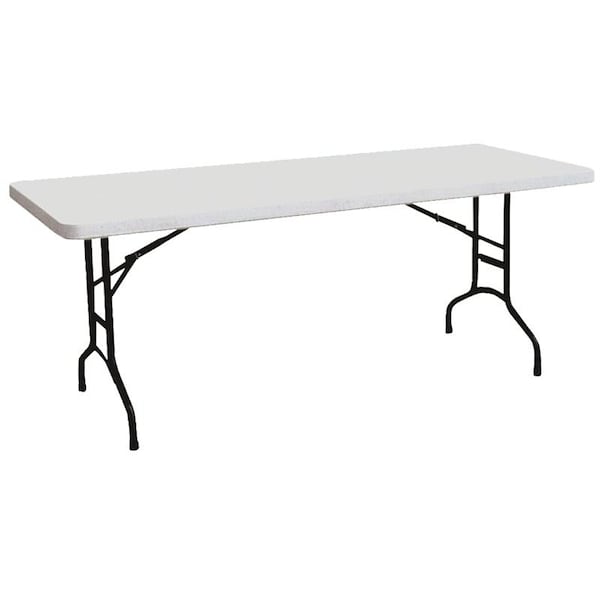 Simple Spaces Banquet Table, 6 ft OAW, 30 in OAD, 2914 in OAH, Steel Frame, Polyethylene Tabletop - TBL-040