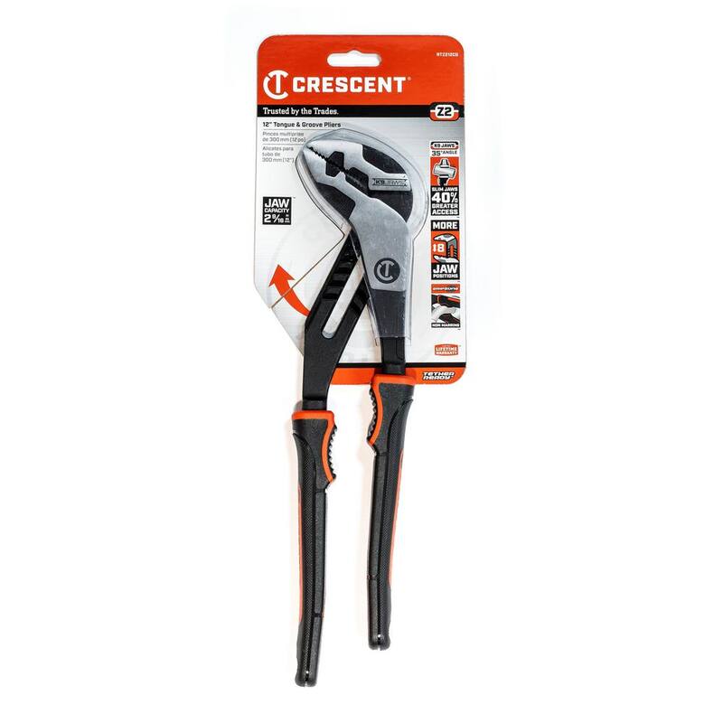 Pinzas de Mordaza Recta Crescent de 12 pulgadas Z2 K9 con Mango de Doble Material - RTZ212CG