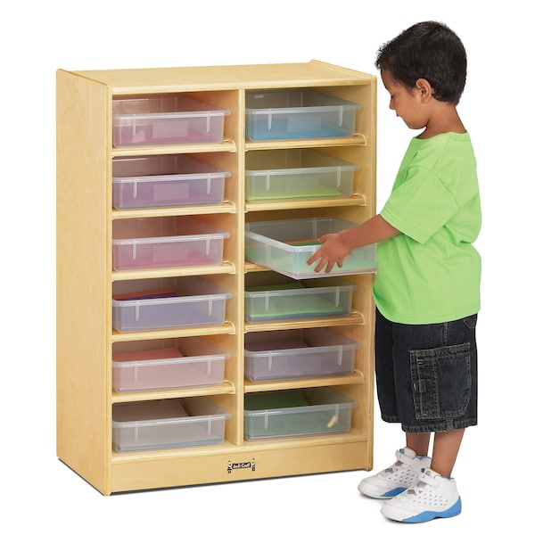 Jonti-Craft 12 Paper-Tray Mobile Storage, without Paper-Trays - 0612JC