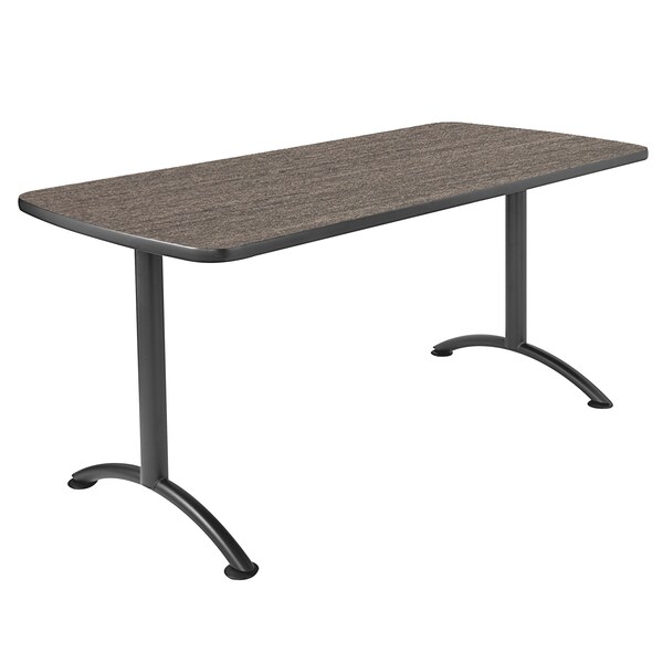 Iceberg Oval ARCÃ¢â€žÂ¢ Table, Walnut /Gray Leg - 36" x 72" Oval, 36" W, 72" L, Walnut - 69424