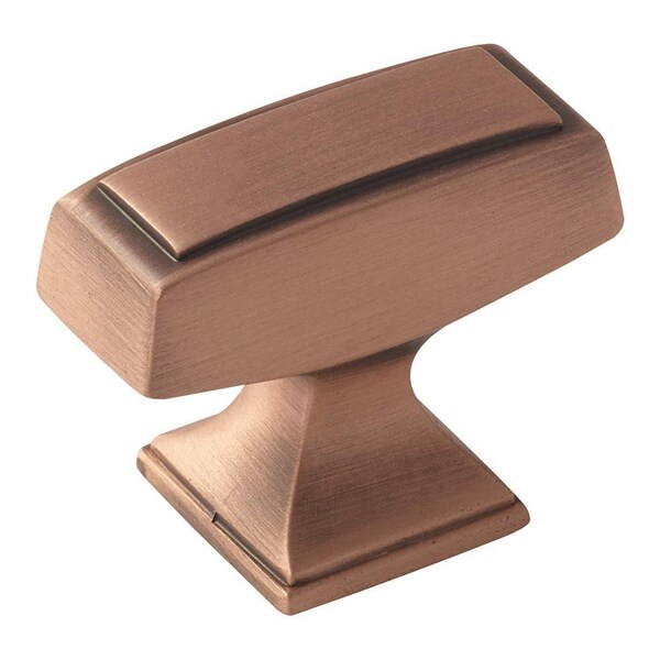 Amerock Brushed Copper Mulholland Style T Shape Kitchen Cabinet Knob 1 1/2 in. Length - BP535342BC
